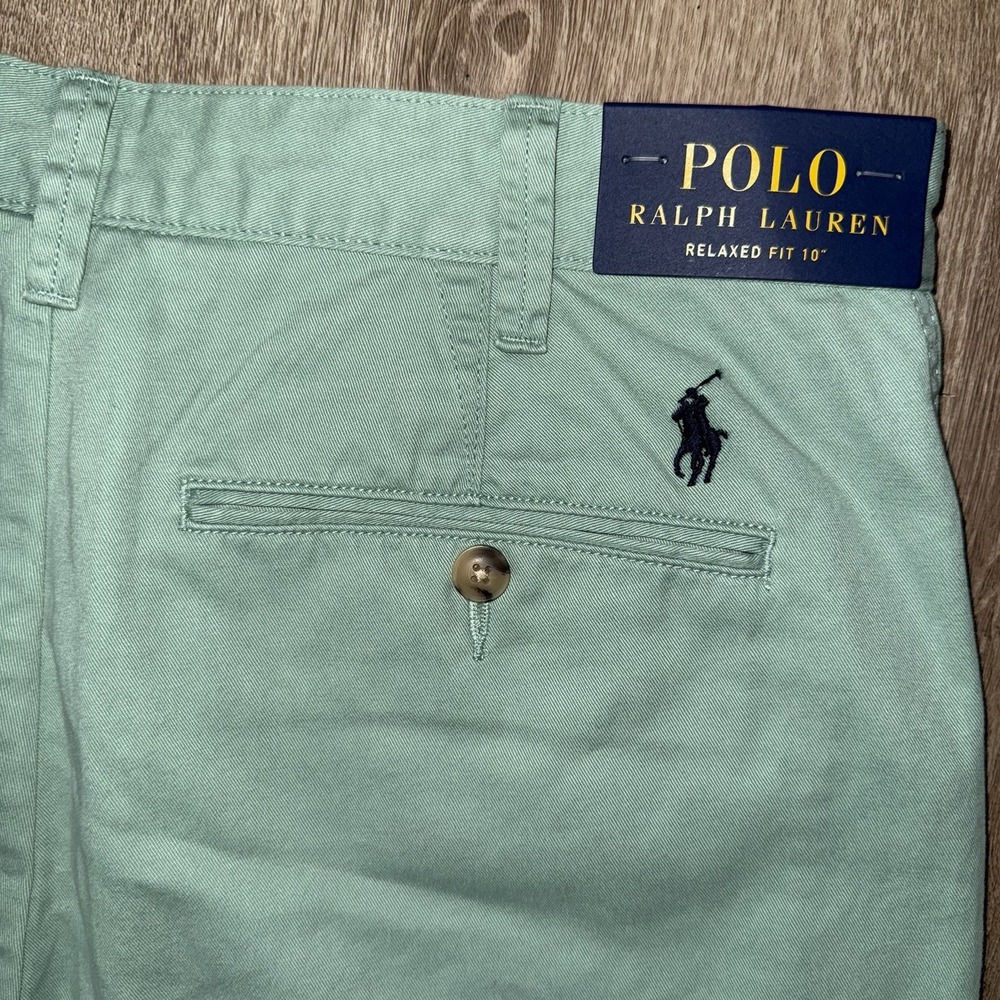 NWT Polo Ralph Lauren Relaxed Fit Chino Shorts 10" Men's 31 Green